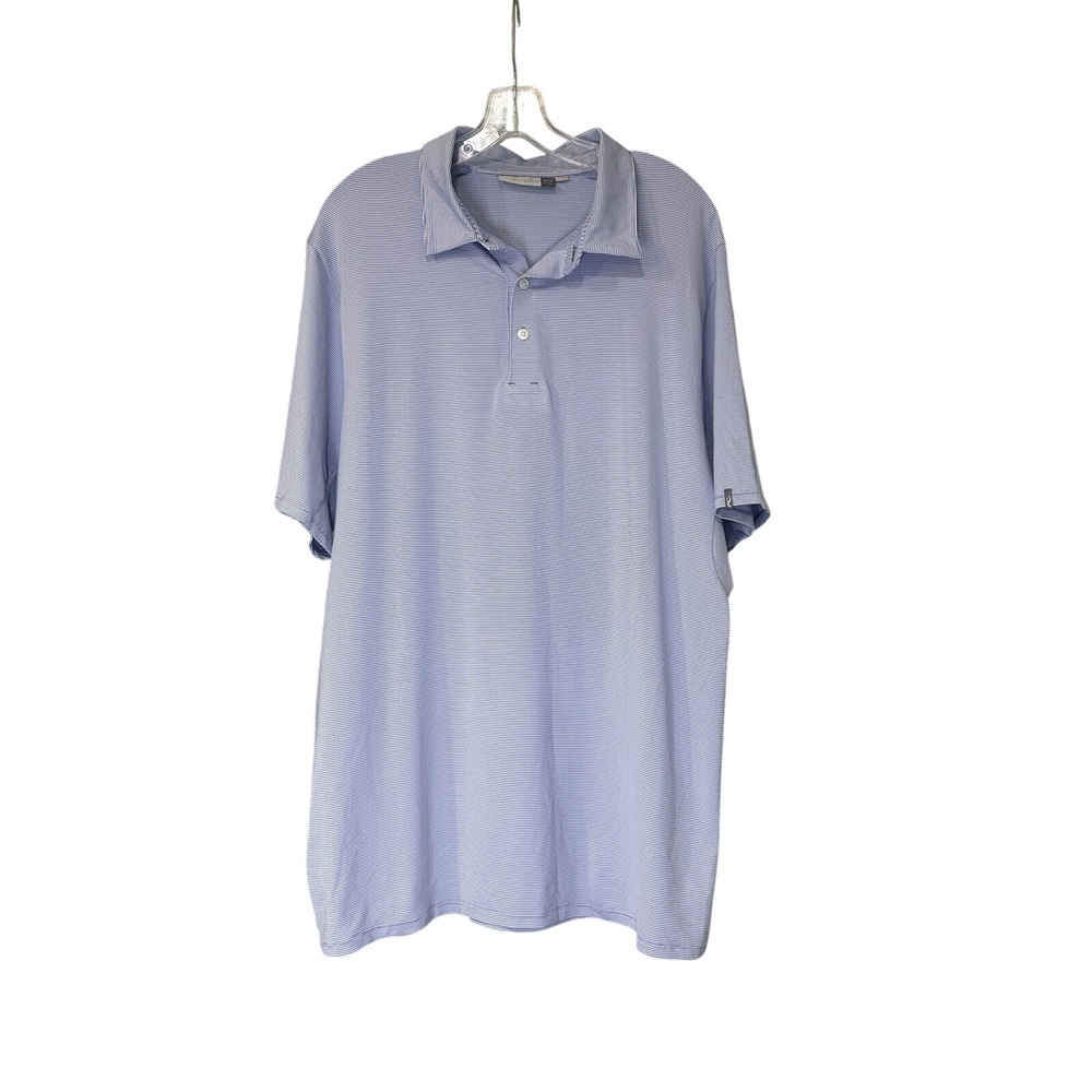 KJUS Golf Polo Shirt UPF 50+ Striped Short Sleeve Athletic Mens‎ 2XL
